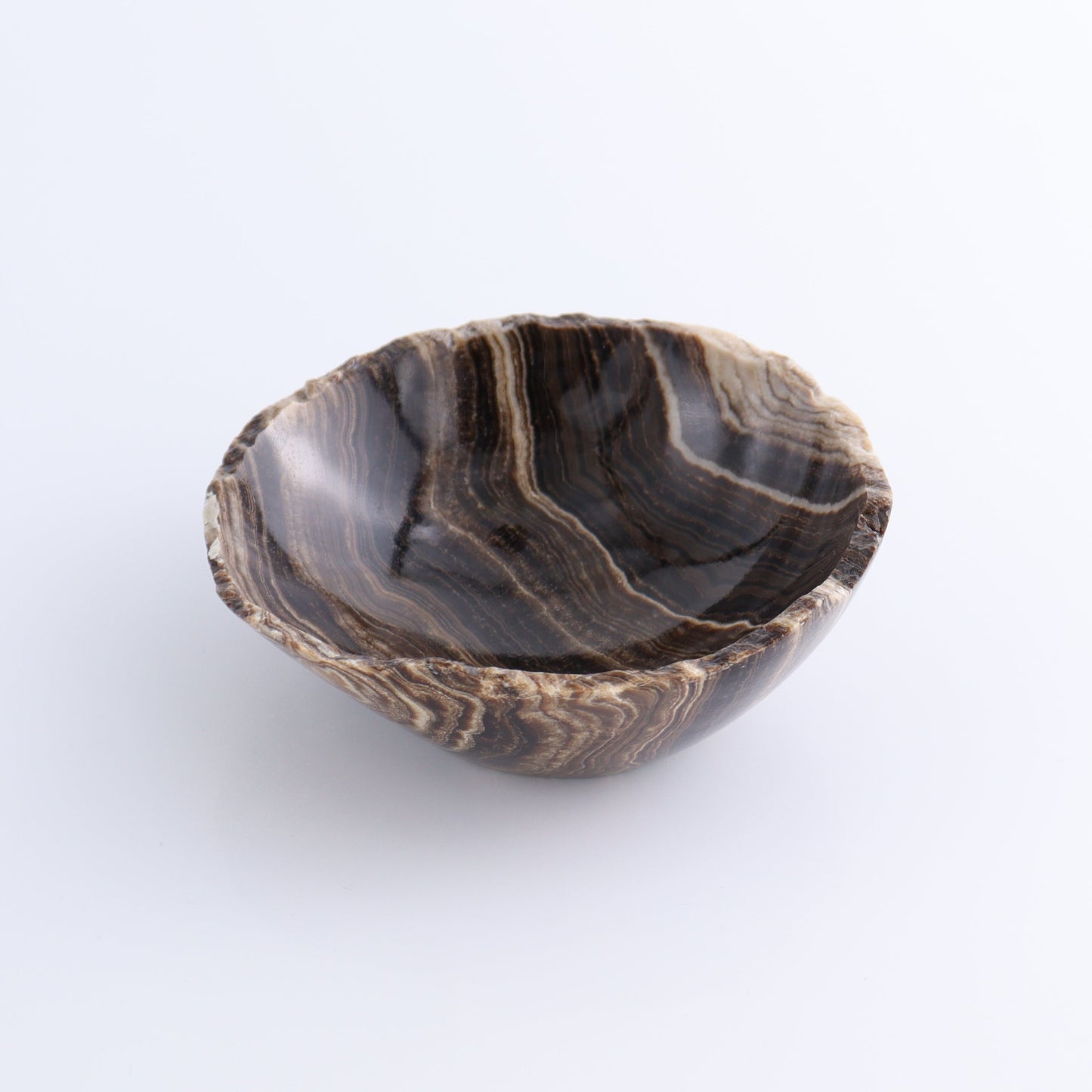 One Bowl (12 cm) Mexican Onyx/Calcite Chocolate Rough - Expert Wholesale and Supplier of Wholesale Crystals & Bulk Gemstones, ["bowl","Calcite","Catalog Onyx","Decorative Dish","Mexico","onyx"]