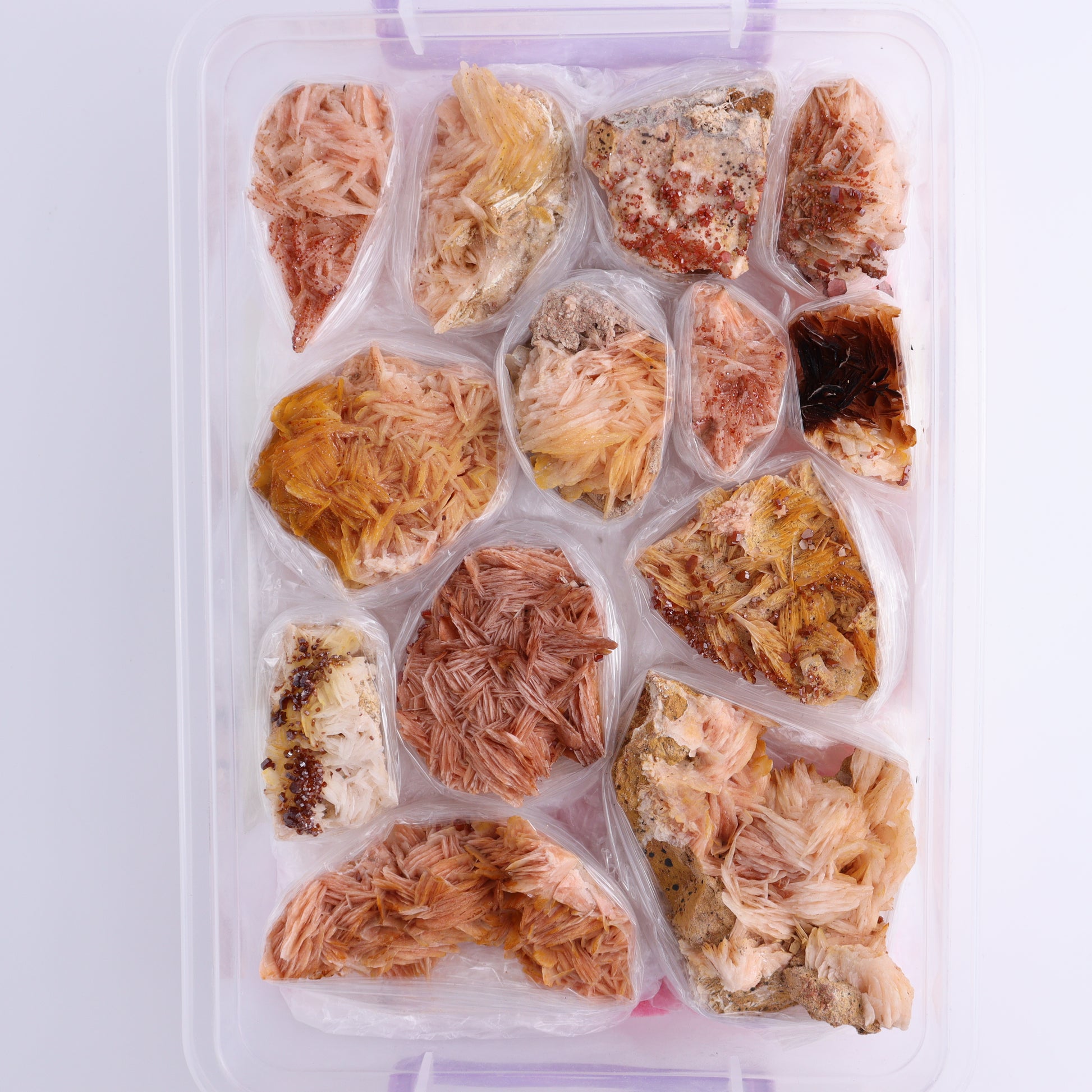 Vanadinite on Barite Flat from Morocco - Expert Wholesale and Supplier of Wholesale Crystals & Bulk Gemstones, ["Barite","Flats","Morocco","Vanadinite","Vanadinite Barite"]
