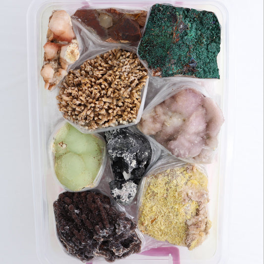 Mixed Minerals Flat from Morocco