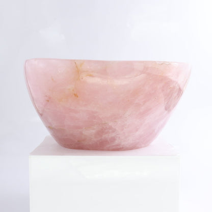 Rose Quartz Bowl 10"