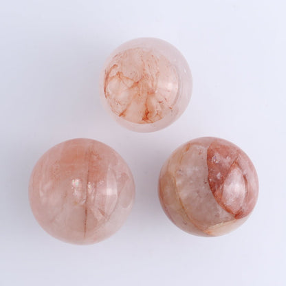 Fire Quartz Spheres Set of 5