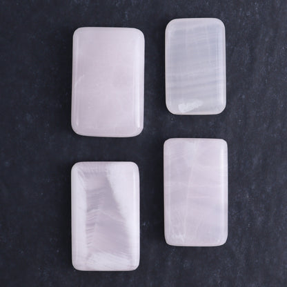 Pink Mangano Calcite Rectangles Set of 8 - Expert Wholesale and Supplier of Wholesale Crystals & Bulk Gemstones, ["Calcite","Madagascar","Pink Calcite","Rectangle"]