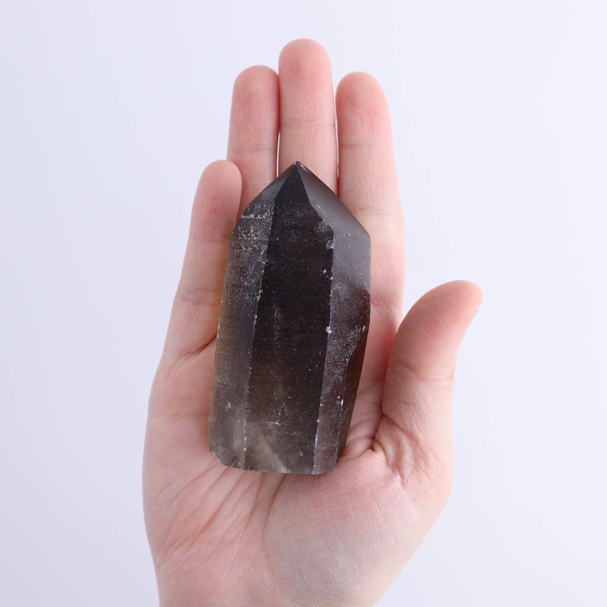 Smoky Quartz Polished Tops Set of 12 - Expert Wholesale and Supplier of Wholesale Crystals & Bulk Gemstones, ["Brazil","close_70","Points","Polished Tip","Quartz","Smoky Quartz"]