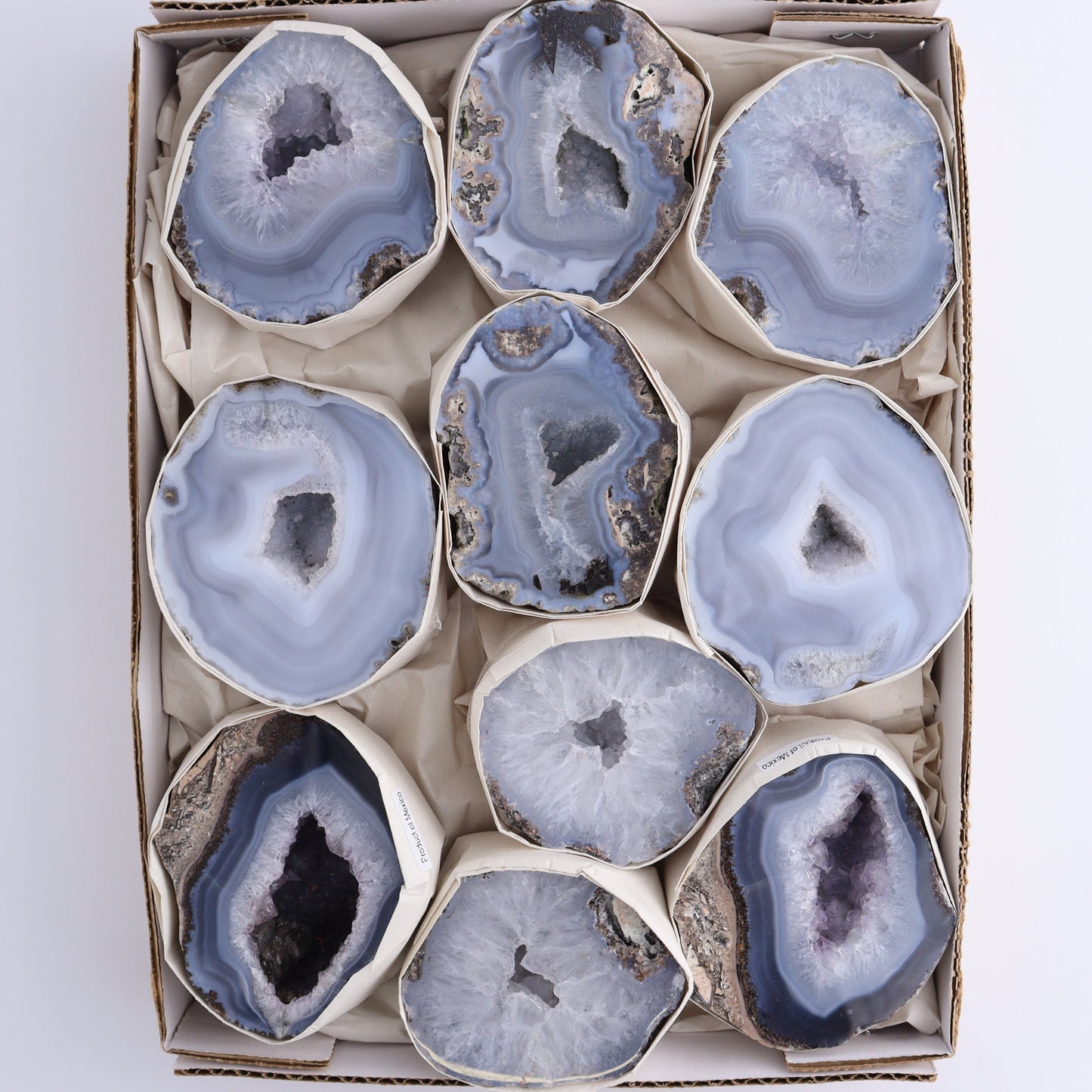 Las Choyas Geodes Set of 10 - Expert Wholesale and Supplier of Wholesale Crystals & Bulk Gemstones, ["Geodes","las choyas","Mexico"]