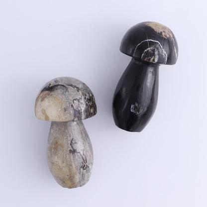 Petrified Wood Mushrooms Set of 4 - Expert Wholesale and Supplier of Wholesale Crystals & Bulk Gemstones, ["Indonesia","Mushrooms","Petrified Wood"]