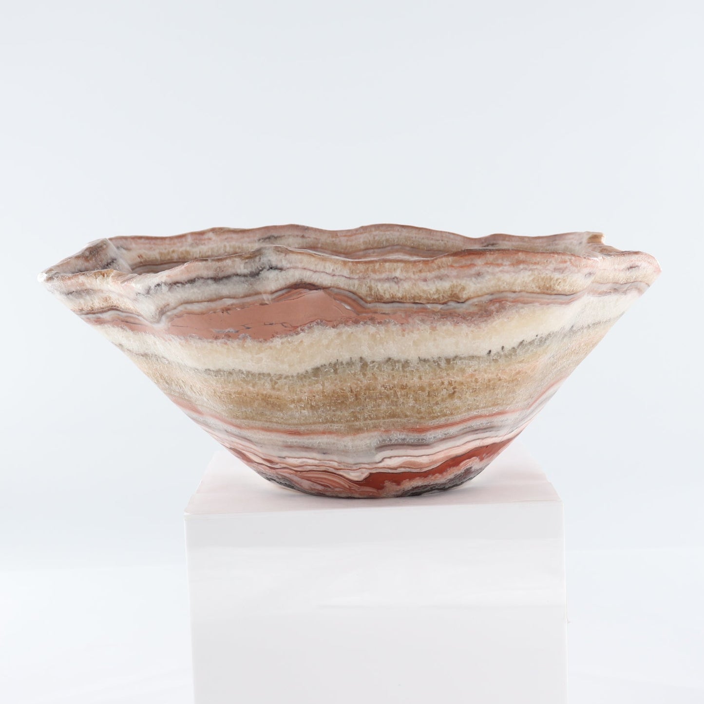 Mexican Onyx/Calcite Bowl 14"