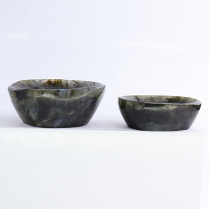 Labradorite Bowls Set of 10 - Expert Wholesale and Supplier of Wholesale Crystals & Bulk Gemstones, ["Bowls","Labradorite","Madagascar"]