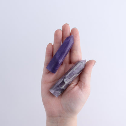 Lavender Fluorite Towers Set of 10
