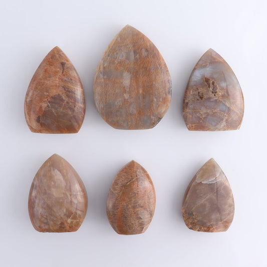 Peach Moonstone Freeform Set of 6 | Mi Esperanza Minerals | Supplier of Crystals and Onyx