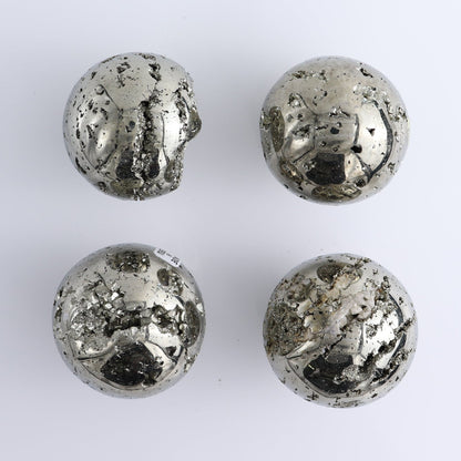 Pyrite Spheres Set of 4