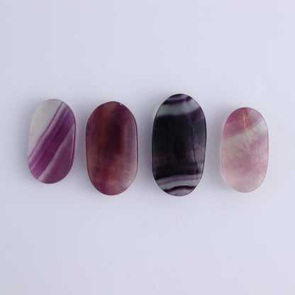 Fluorite Mixed Shapes Set of 7 - Expert Wholesale and Supplier of Wholesale Crystals & Bulk Gemstones, ["Fluorite","heart","Hearts","moons","Oval"]