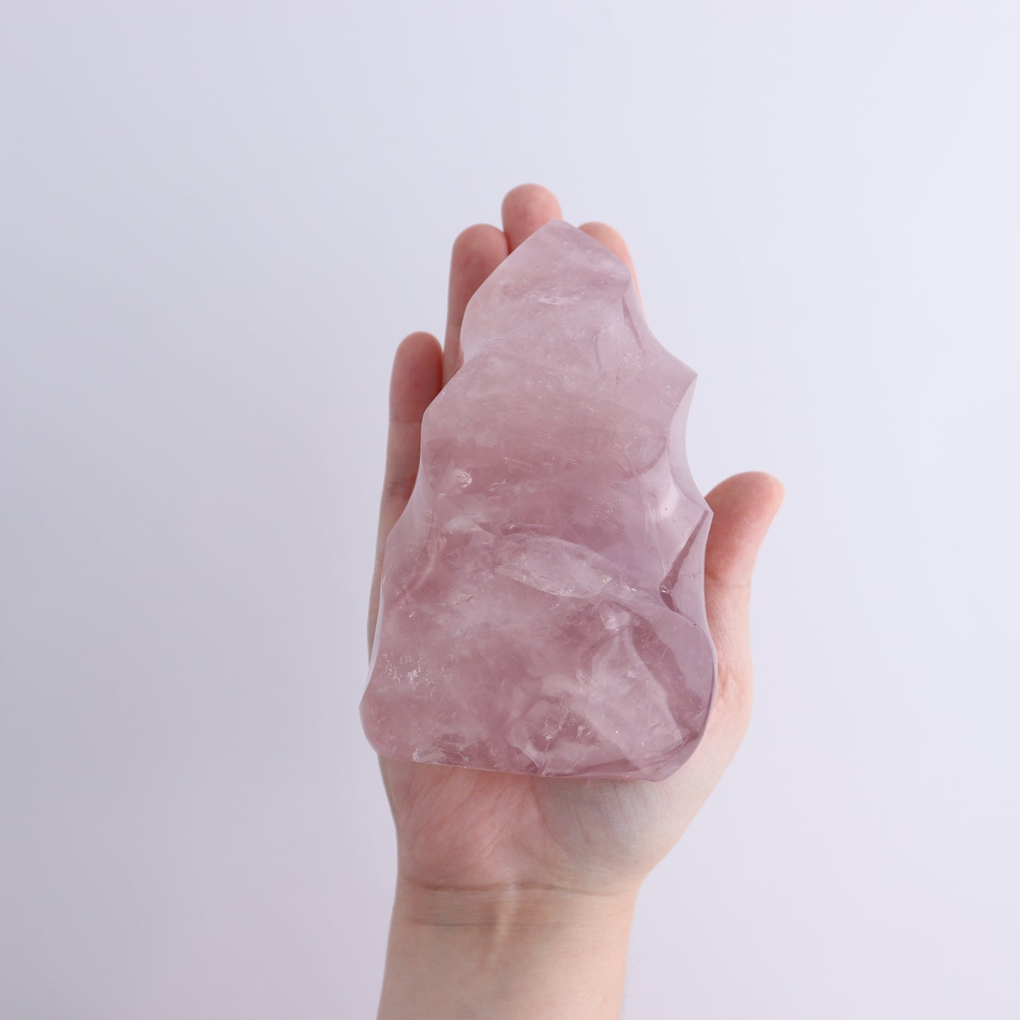 Rose Quartz Flames Set of 4 - Expert Wholesale and Supplier of Wholesale Crystals & Bulk Gemstones, ["flames","Madagascar","Quartz","Rose Quartz"]