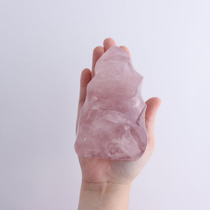 Rose Quartz Flames Set of 4 - Expert Wholesale and Supplier of Wholesale Crystals & Bulk Gemstones, ["flames","Madagascar","Quartz","Rose Quartz"]