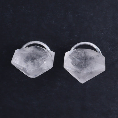 Quartz Diamond Shaped Carvings Set of 5 - Expert Wholesale and Supplier of Wholesale Crystals & Bulk Gemstones, ["Brazil","Clear Quartz","Mixed Carvings","Quartz"]