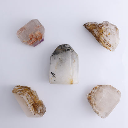 Quartz Freeform Set of 5 - Expert Wholesale and Supplier of Wholesale Crystals & Bulk Gemstones, ["Freeform","Madagascar","Quartz"]
