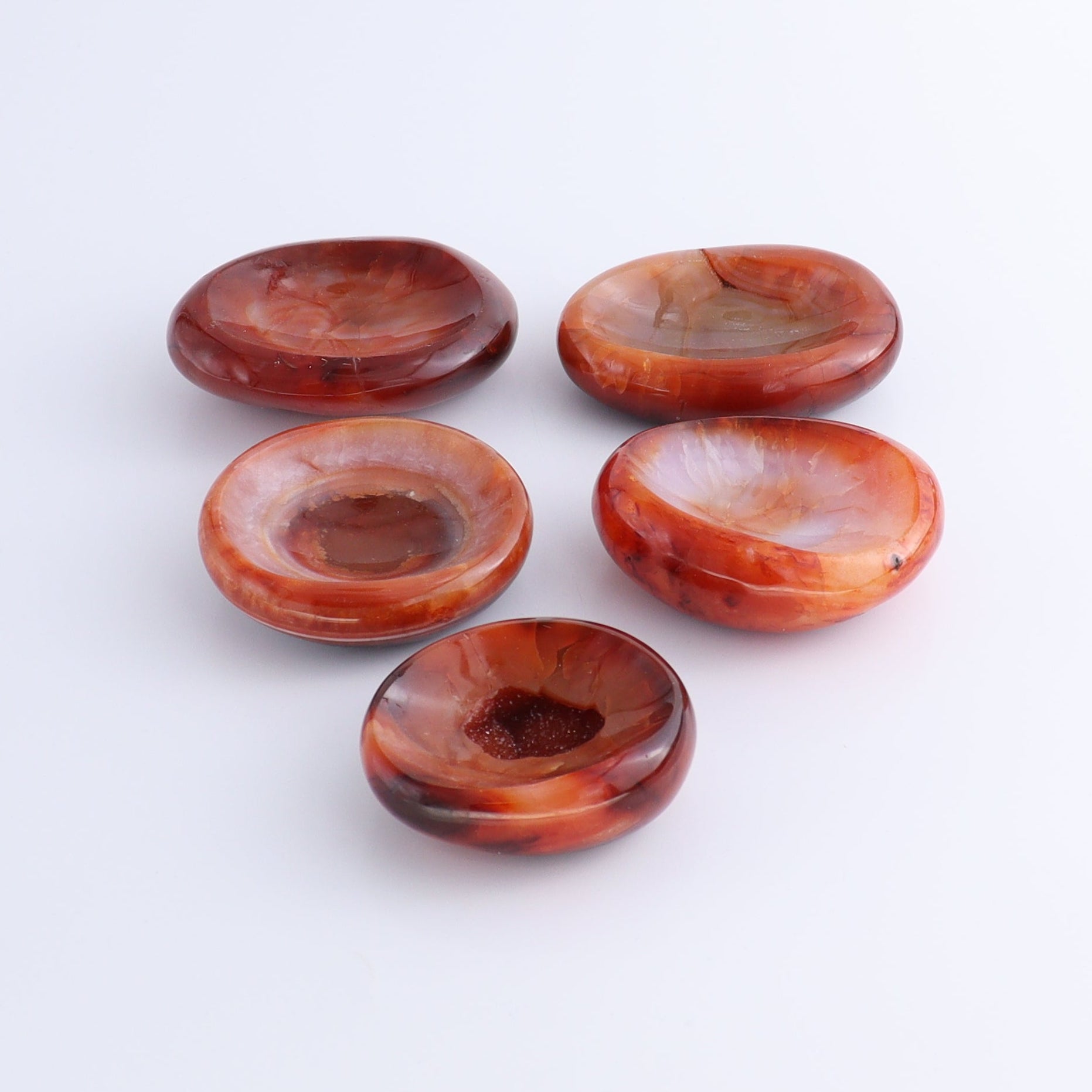Carnelian Bowls Set of 5 - Expert Wholesale and Supplier of Wholesale Crystals & Bulk Gemstones, ["Bowls","carnelian","Madagascar"]