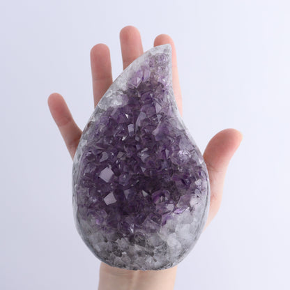 Uruguay Druzy Amethyst Flames Set of 3 - Expert Wholesale and Supplier of Wholesale Crystals & Bulk Gemstones, ["Amethyst","flames","Uruguay"]