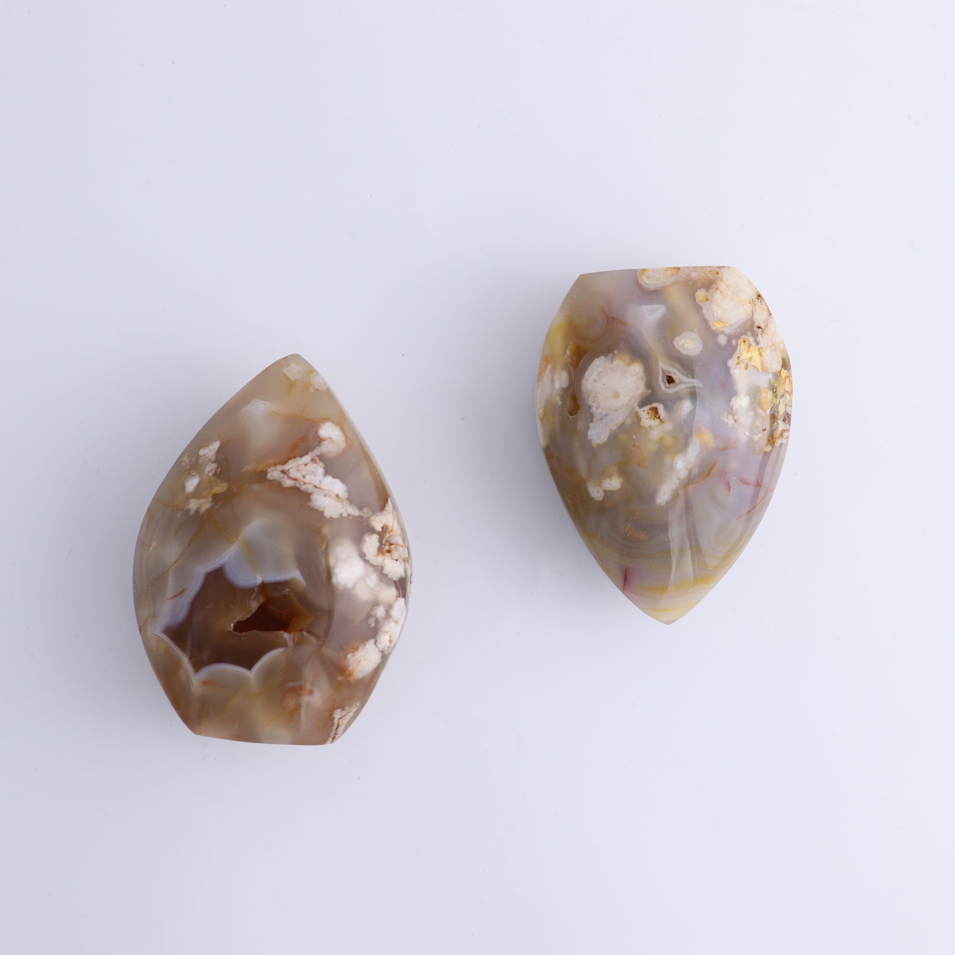 Flower Agate Freeform Set of 6 - Expert Wholesale and Supplier of Wholesale Crystals & Bulk Gemstones, ["Flower Agate","Freeforms","Madagascar"]