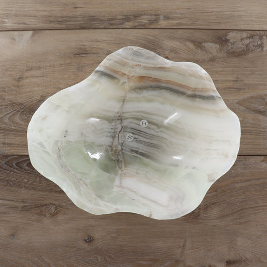 Mexican Onyx/Calcite Bowl 12" - Expert Wholesale and Supplier of Wholesale Crystals & Bulk Gemstones, ["Bowls","Calcite","Mexico","onyx"]