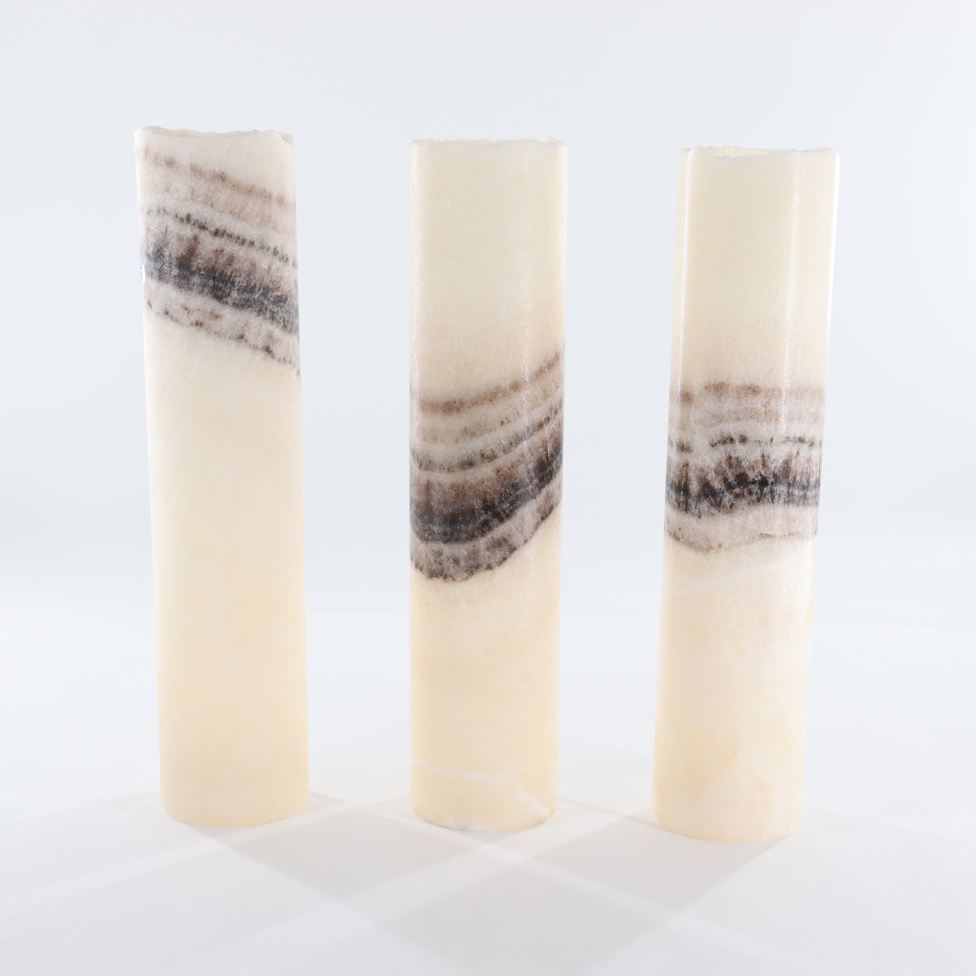 One White with Banding Onyx Lamp Blind - Expert Wholesale and Supplier of Wholesale Crystals & Bulk Gemstones, ["Lamps","Mexico","onyx"]