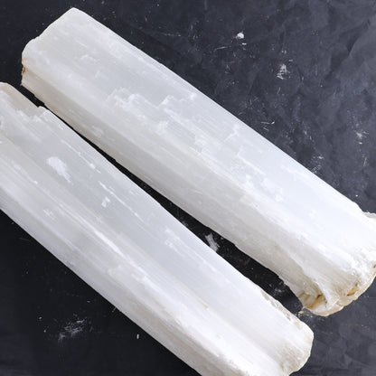 Selenite Logs Set of 2