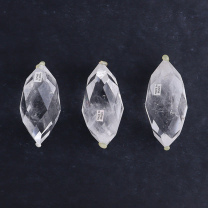 Quartz Faceted Double Points Set of 11 - Expert Wholesale and Supplier of Wholesale Crystals & Bulk Gemstones, ["Brazil","Clear Quartz","Mixed Carvings","Quartz"]