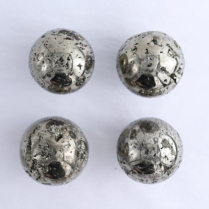 Pyrite Spheres Set of 4