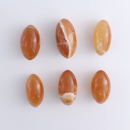 Honey Calcite Lingams 500 grams Set