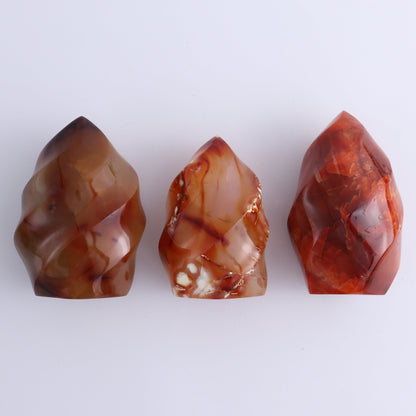Carnelian Flames Set of 6 - Expert Wholesale and Supplier of Wholesale Crystals & Bulk Gemstones, ["carnelian","flames","Madagascar"]
