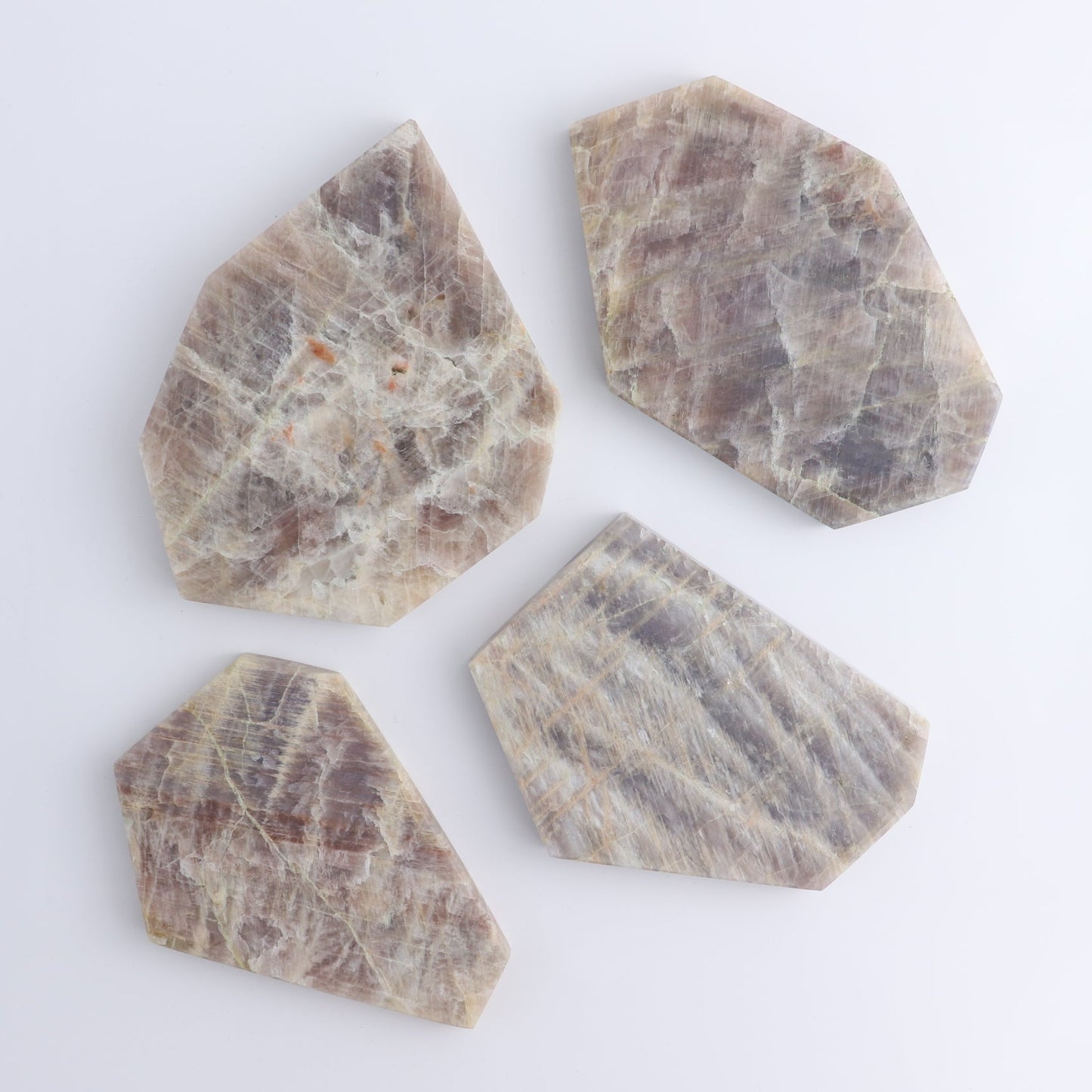 Moonstone Slices & Slabs Set of 4
