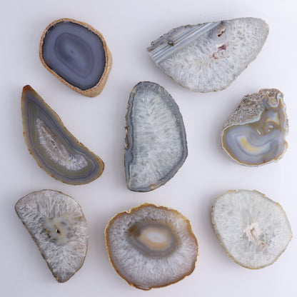 Agate Slices and Slabs Set of 8 - Expert Wholesale and Supplier of Wholesale Crystals & Bulk Gemstones, ["Agate","Brazil","Slices and Slabs"]