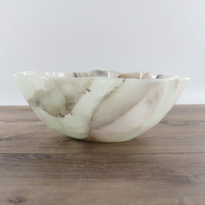 Mexican Onyx/Calcite Bowl 12"