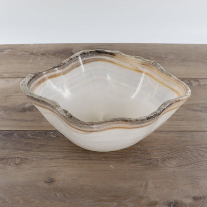 Mexican Onyx/Calcite Bowl 12"