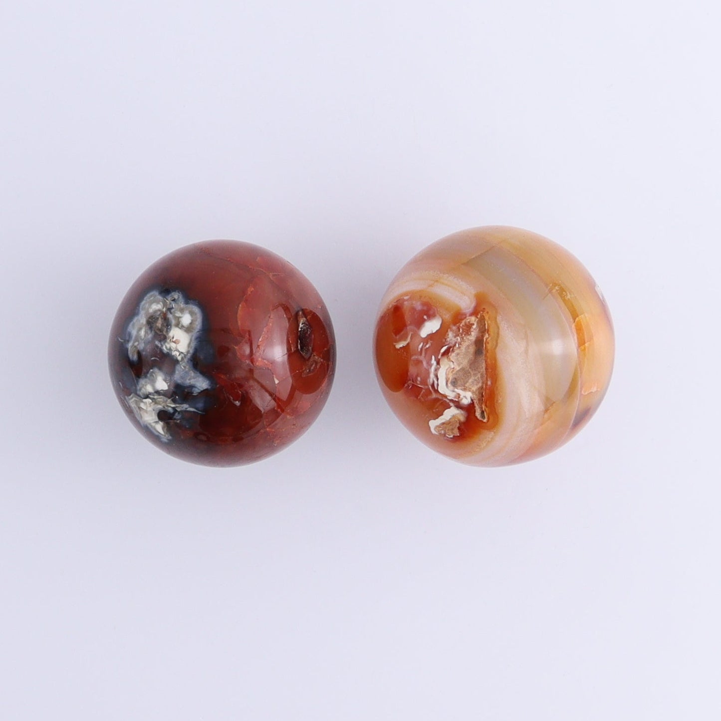 Carnelian Spheres Set of 6 - Expert Wholesale and Supplier of Wholesale Crystals & Bulk Gemstones, ["carnelian","Madagascar","Spheres"]