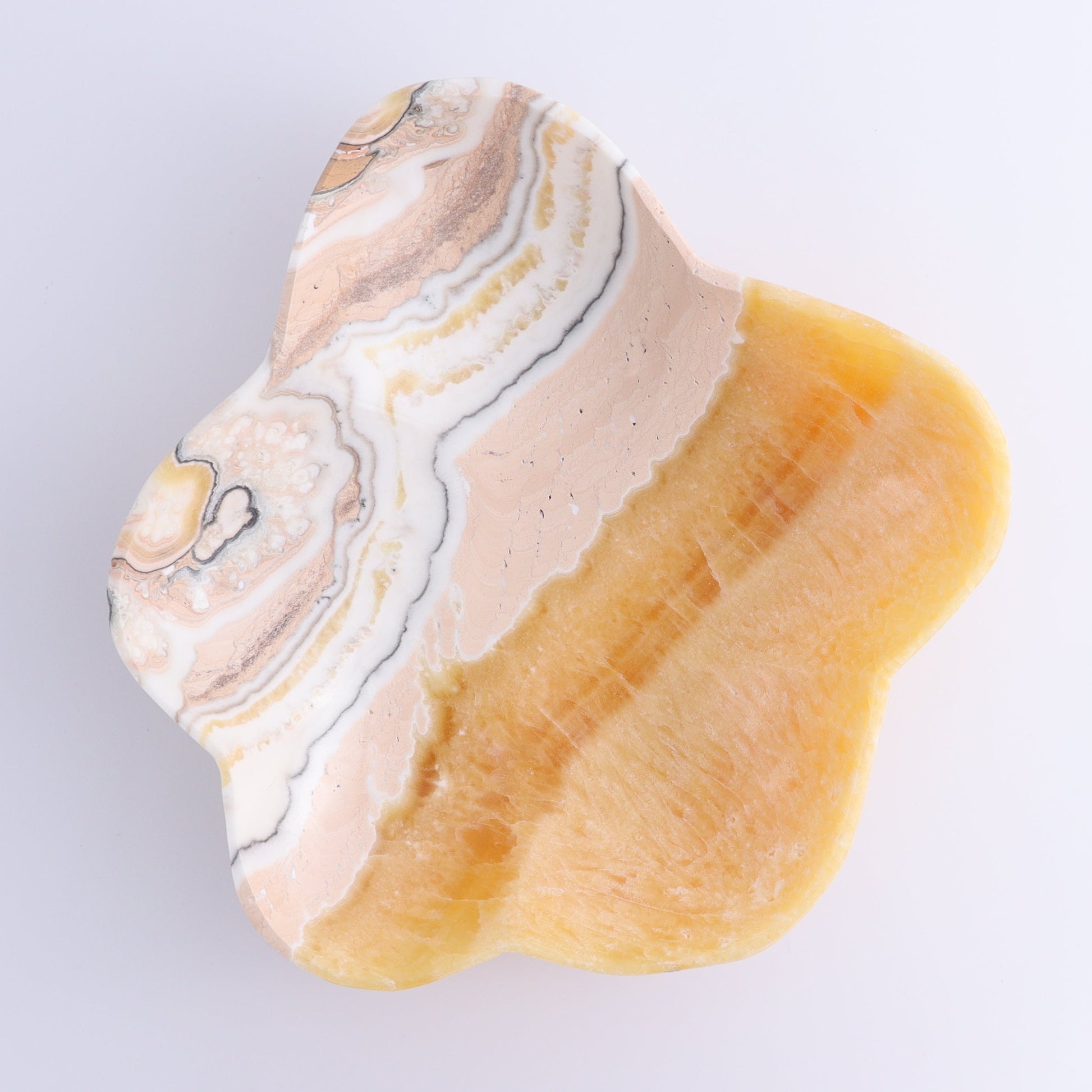(don't publish yet)One Bowl Mexican Onyx/Calcite Orange/White - Expert Wholesale and Supplier of Wholesale Crystals & Bulk Gemstones, ["bowl","Calcite","Catalog Onyx","Decorative Dish","Mexico","onyx"]