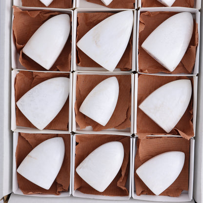 Scolecite Freeforms Flat of 12 - Expert Wholesale and Supplier of Wholesale Crystals & Bulk Gemstones, ["Freeforms","India","Scolecite"]