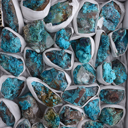 Chrysocolla Roughs Flat - Expert Wholesale and Supplier of Wholesale Crystals & Bulk Gemstones, ["Chrysocolla","Flats","Freeforms","Peru","Rough"]