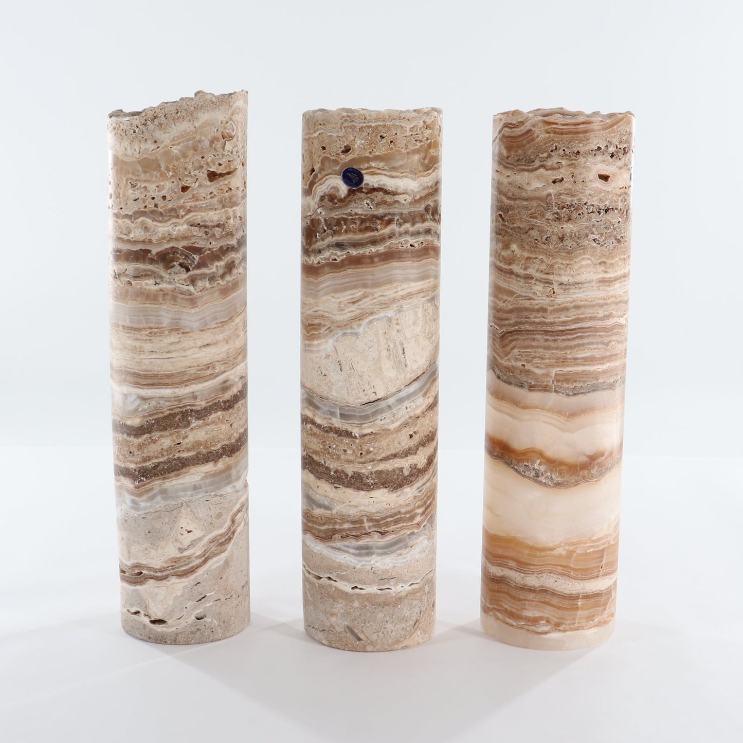 One Medium Honey Rough Top Onyx Lamp Blind