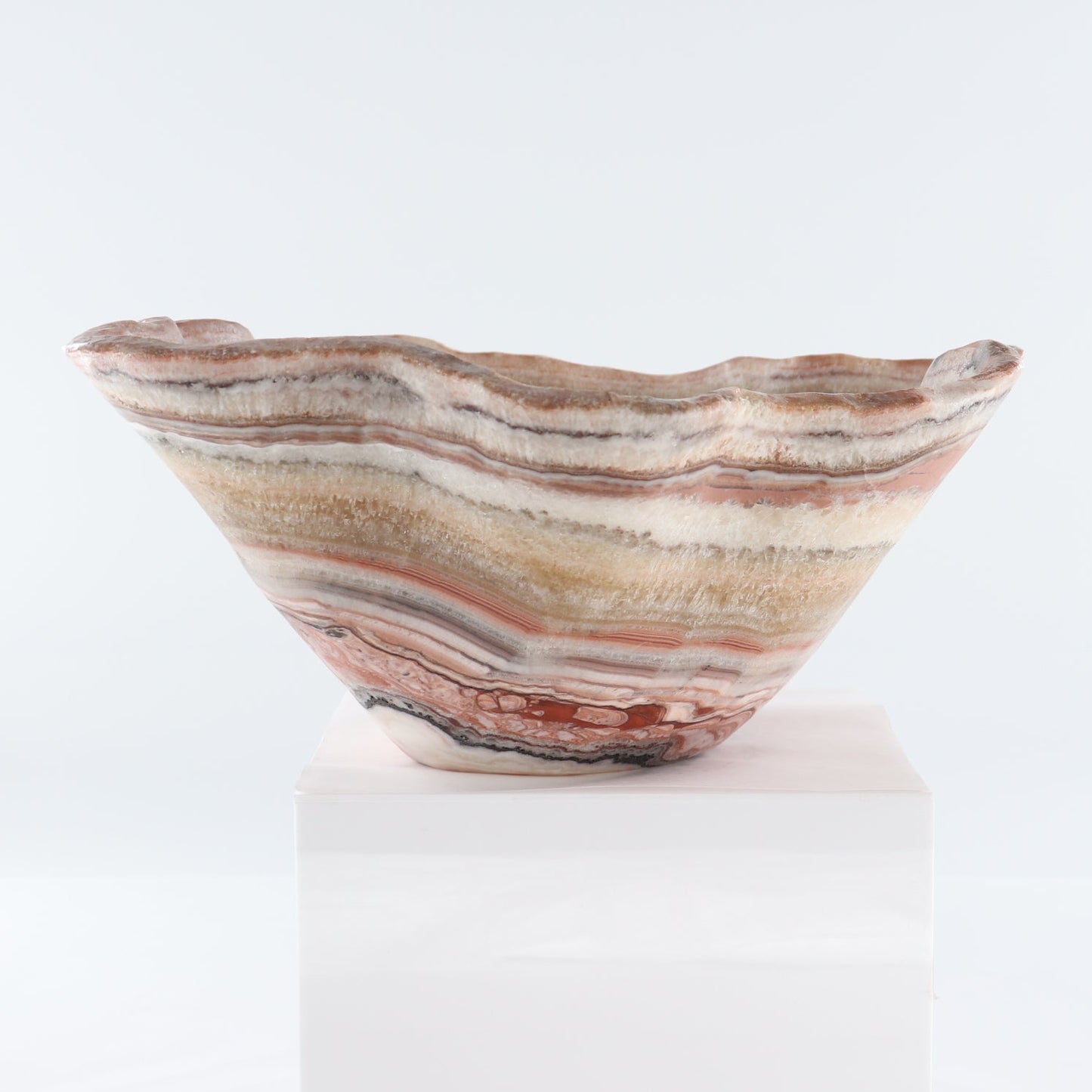 Mexican Onyx/Calcite Bowl 14"