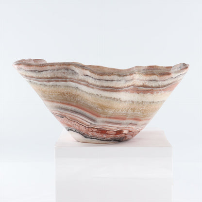 Mexican Onyx/Calcite Bowl 14"