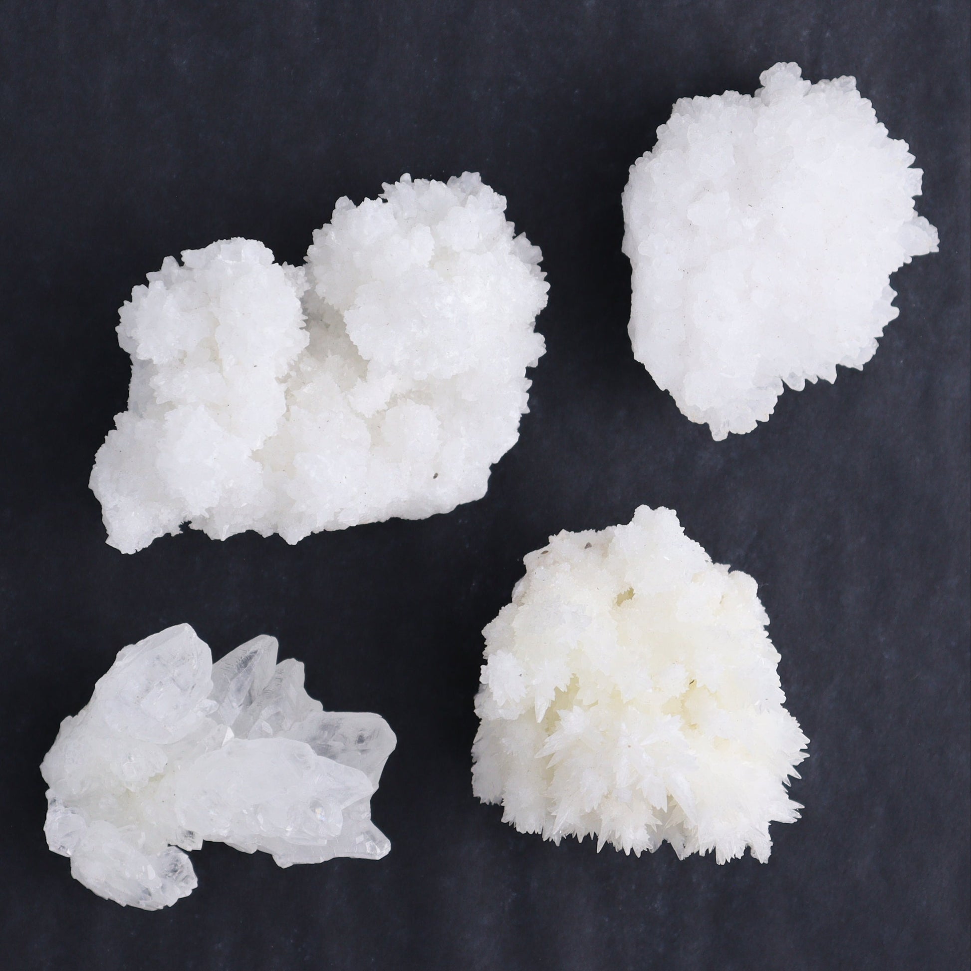 Aragonite Clusters Set of 18 - Expert Wholesale and Supplier of Wholesale Crystals & Bulk Gemstones, ["aragonite","Clusters","Freeforms","Mexico"]