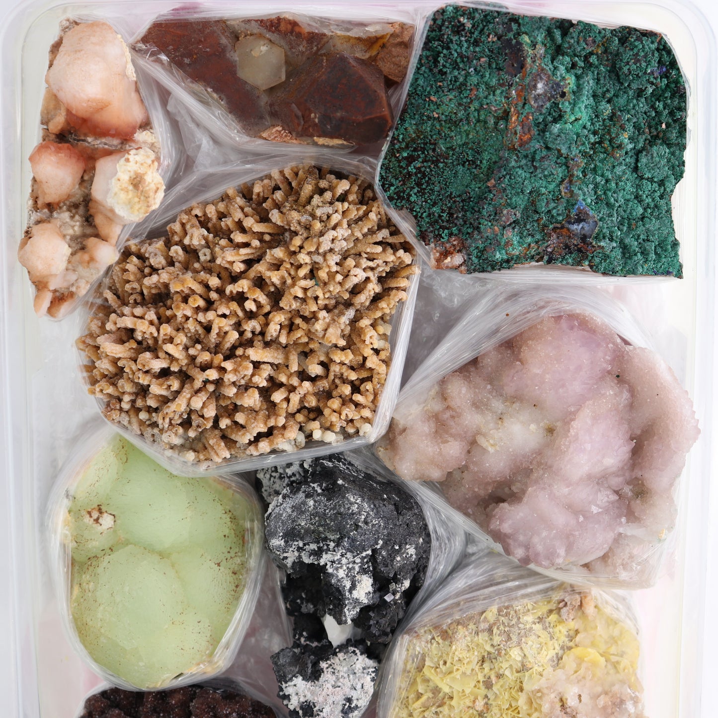 Mixed Minerals Flat from Morocco