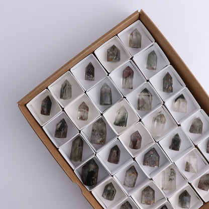Garden Quartz Towers Set of 35 - Expert Wholesale and Supplier of Wholesale Crystals & Bulk Gemstones, ["Garden Quartz","Quartz","Towers"]