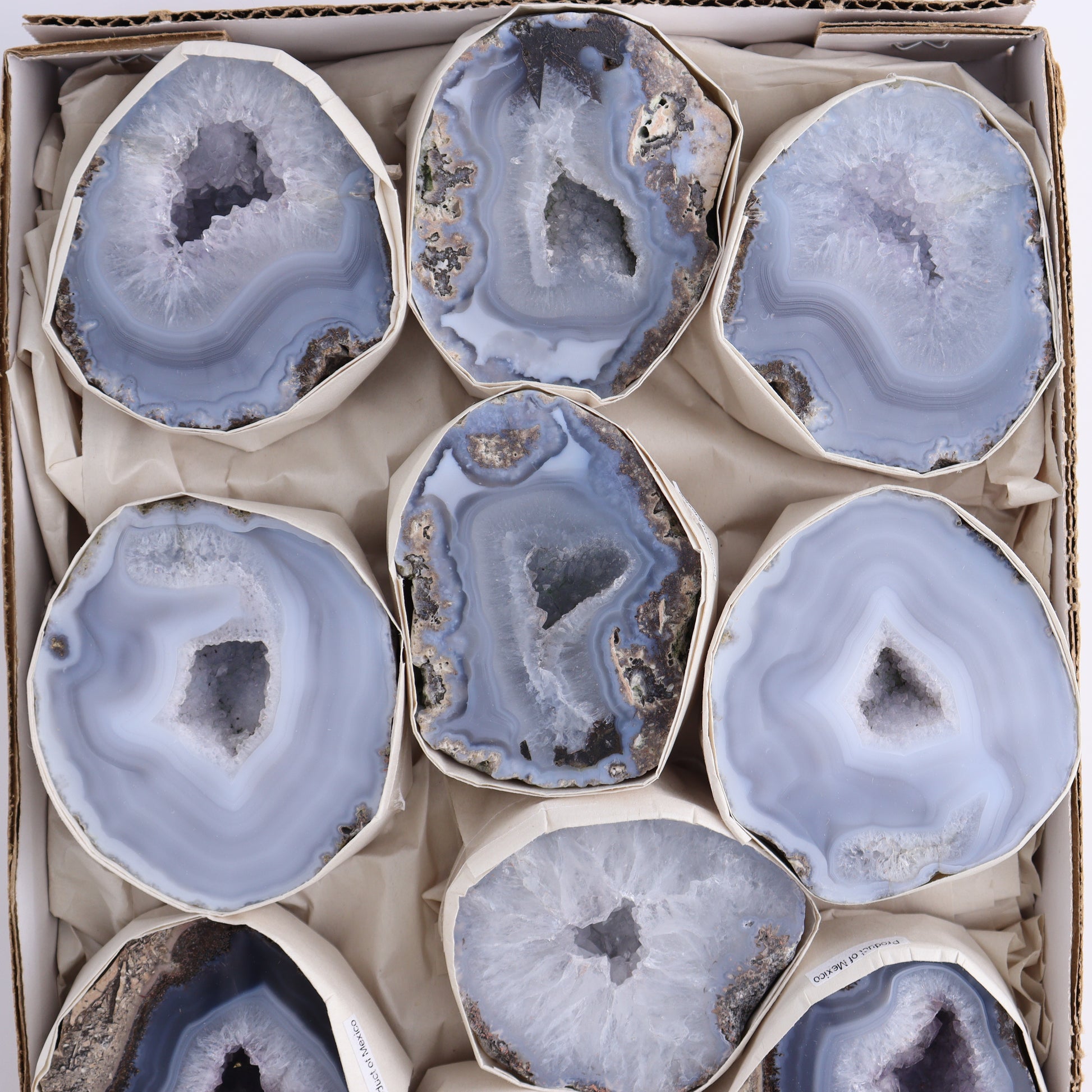 Las Choyas Geodes Set of 10 - Expert Wholesale and Supplier of Wholesale Crystals & Bulk Gemstones, ["Geodes","las choyas","Mexico"]