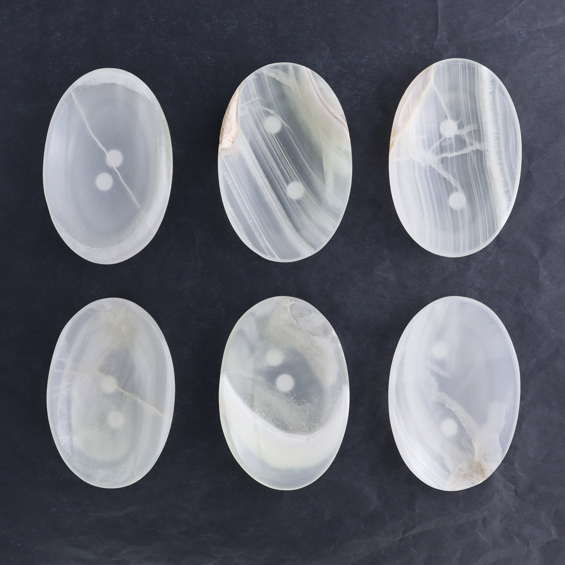 One Mexican Onyx/Calcite White Small Oval Dish - Expert Wholesale and Supplier of Wholesale Crystals & Bulk Gemstones, ["Calcite","Catalog Onyx","close_50","Decorative Dish","Mexico","onyx"]
