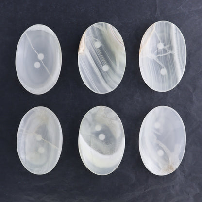 One Mexican Onyx/Calcite White Small Oval Dish - Expert Wholesale and Supplier of Wholesale Crystals & Bulk Gemstones, ["Calcite","Catalog Onyx","close_50","Decorative Dish","Mexico","onyx"]