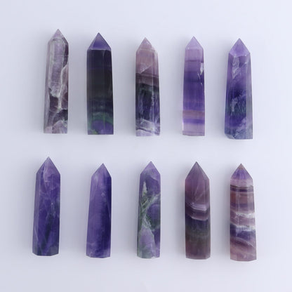 Lavender Fluorite Towers Set of 10