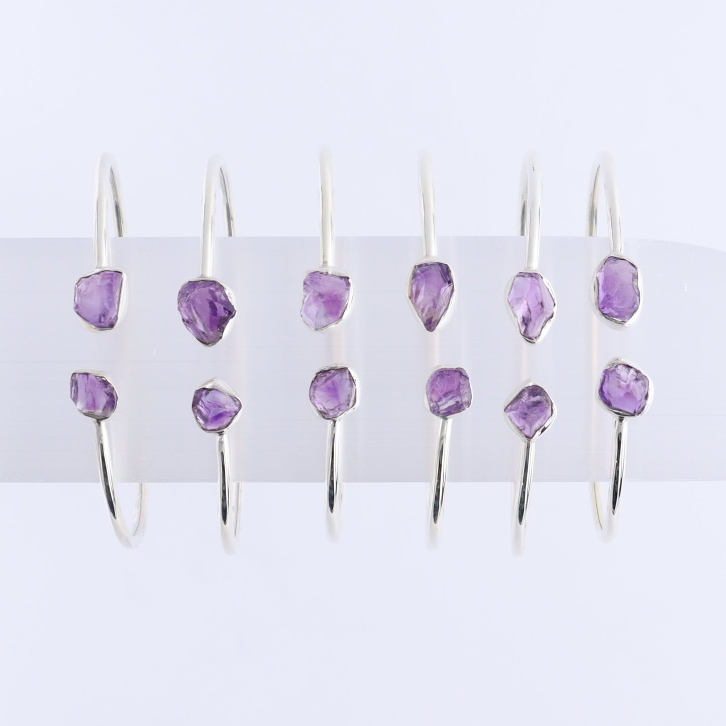 One Amethyst Sterling Silver Bracelet - Expert Wholesale and Supplier of Wholesale Crystals & Bulk Gemstones, ["Amethyst","Bracelet","bracelets"]