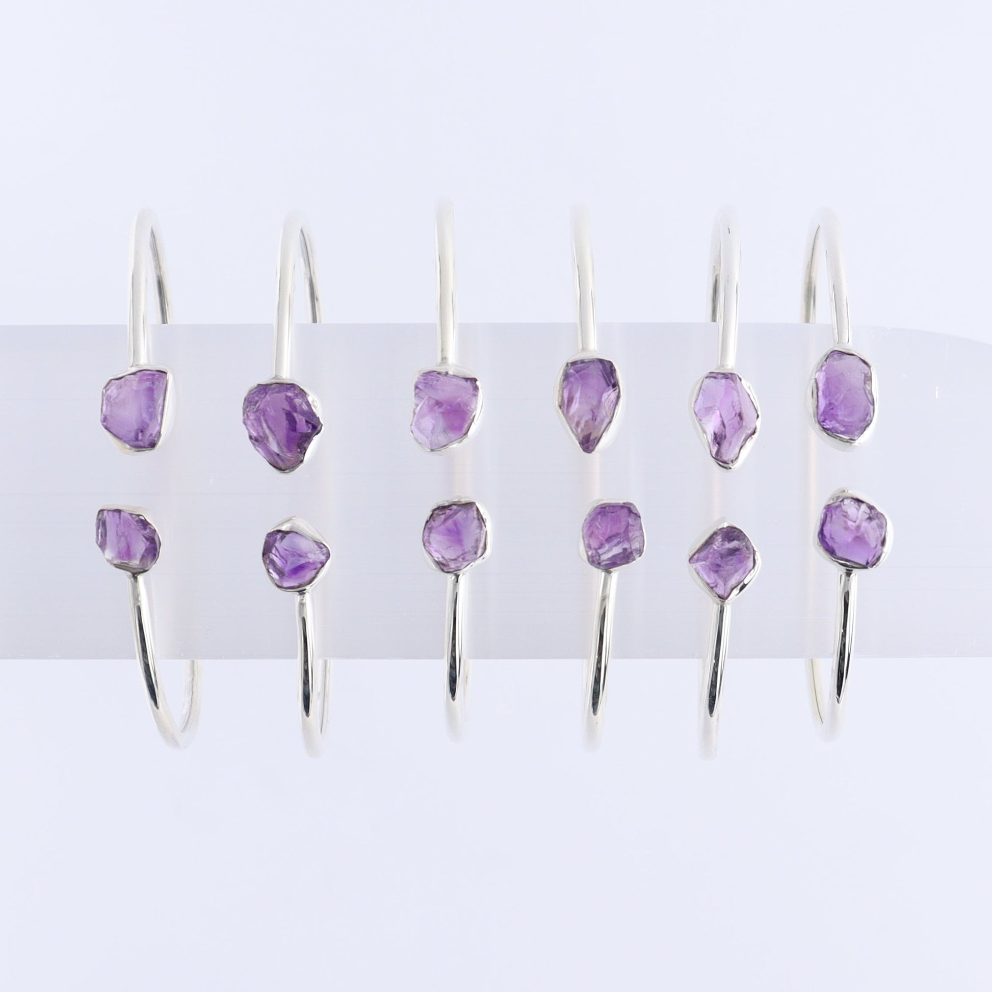 One Amethyst Sterling Silver Bracelet - Expert Wholesale and Supplier of Wholesale Crystals & Bulk Gemstones, ["Amethyst","Bracelet","bracelets"]