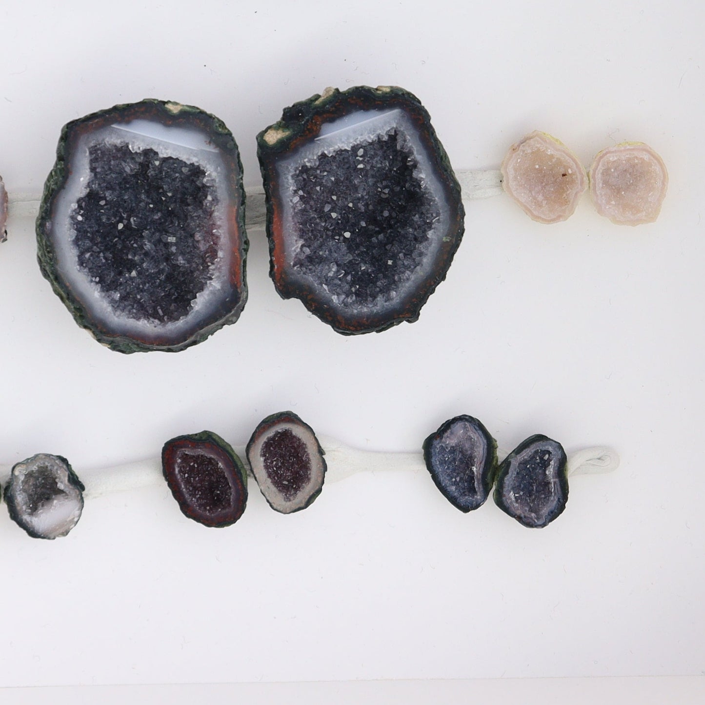 Tabasco Geodes 10 Pairs - Expert Wholesale and Supplier of Wholesale Crystals & Bulk Gemstones, ["Geodes","Tabasco Geode"]